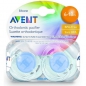 Preview: Philips Avent Orthodontic Translucent Pacifier, Toddler 6-18 Months, 2-Pack, Colors