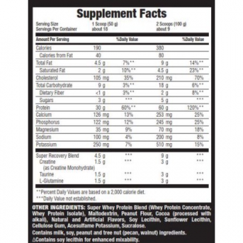 Body Fortress Super Advanced Whey Protein Chocolate Peanut Butter ca. 907g (32oz)