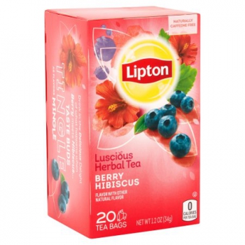 Lipton Berry Hibiscus Herbal Tea Black Tea ca. 34g (1.2oz)
