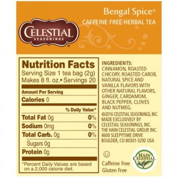 Celestial Seasonings Bengal Spice Tea ca. 47g (1.65oz)