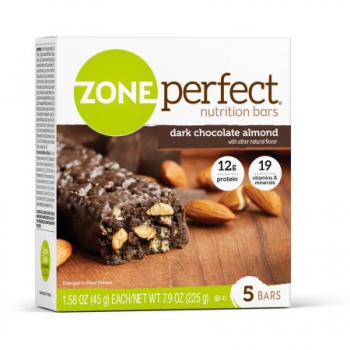 ZonePerfect Nutrition Bar, 12 Grams of Protein, Dark Chocolate Almond ca. 225g (7.9oz)