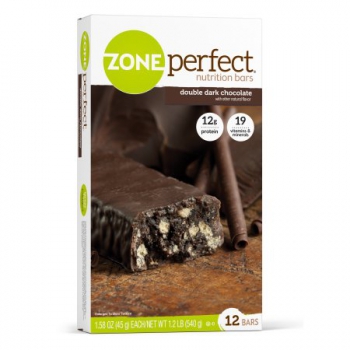 ZonePerfect Nutrition Bar, 12 Grams of Protein, Double Dark Chocolate ca. 540g (19oz)