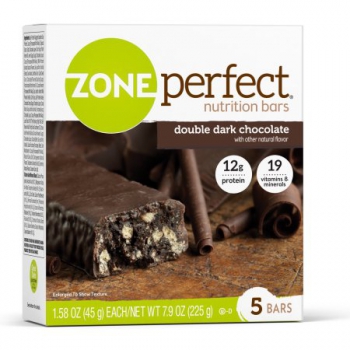 ZonePerfect Nutrition Bar, 12 Grams of Protein, Double Dark Chocolate ca. 225g (7.9oz)