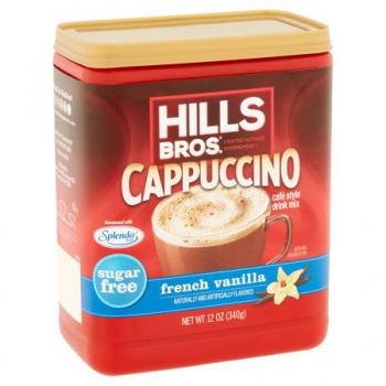Hills Bros. Sugar Free French Vanilla Cappuccino Drink Mix ca. 340g (12oz)