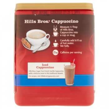 Hills Bros. Sugar Free French Vanilla Cappuccino Drink Mix ca. 340g (12oz)