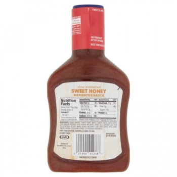 Kraft Sweet Honey Barbecue Sauce ca. 496g (17.5oz)