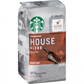 Starbucks House Blend Medium Ground 100% Arabica Coffee ca. 340g (12oz)