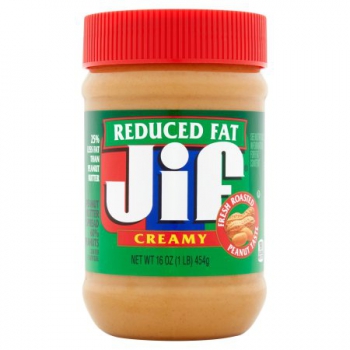 Jif Reduced Fat Creamy Peanut Butter ca. 450g (15.8oz)