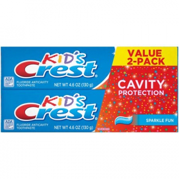 Crest Kid's Cavity Protection Sparkle Fun Toothpaste 2er-Pack ca. 260g (9.17oz)