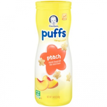 Gerber Graduates Puffs Peach Cereal Snack ca. 41g (1.45oz)