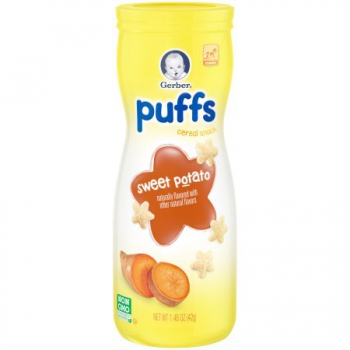 Gerber Graduates Puffs Sweet Potato Cereal Snack ca. 41g (1.45oz)