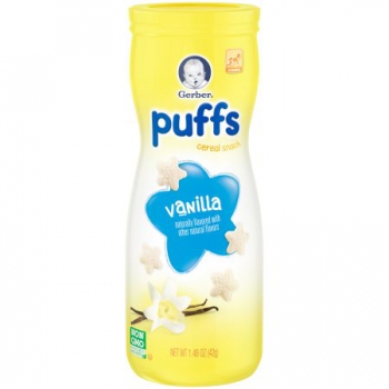 Gerber Graduates Puffs Vanilla Cereal Snack ca. 41g (1.45oz)