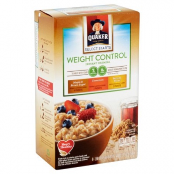 Quaker Instant Oatmeal Weight Control Variety ca. 566g (19.9oz)