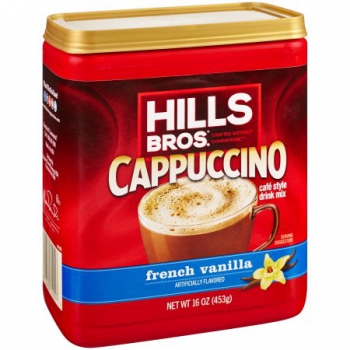 Hills Bros. French Vanilla Cappuccino Drink Mix ca. 453g (16oz)