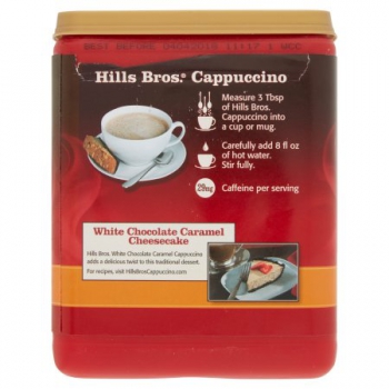 Hills Bros. White Chocolate Caramel Cappuccino Drink Mix ca. 453g (16oz)