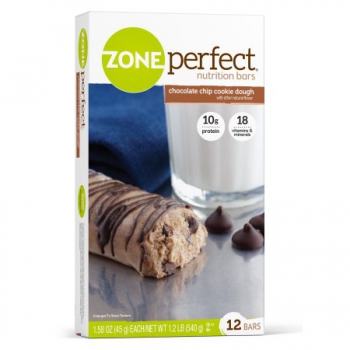 ZonePerfect Nutrition Bar Chocolate Chip Cookie Dough High Protein Energy Bars ca. 540g (19oz)