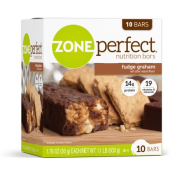 ZonePerfect Nutrition Bar, 14 Grams of Protein, Fudge ca. 500g (17.6oz)