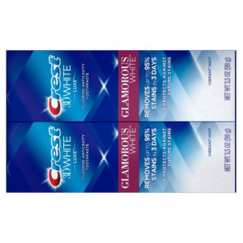 Crest 3D White Luxe Glamorous White Toothpaste 2er Pack ca. 198g (7oz)