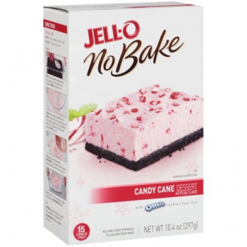 Jell-O No Bake Dessert Candy Cane Mix ca. 300g (10.5oz)