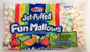 Kraft Jet Puffed Fun Mallows 4 Fun Fruit Flavors ca. 283g (10oz)