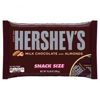 Hershey's Snack Size Milk Chocolate with Almonds ca. 293g (10.3oz)