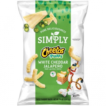 Cheetos Simply Puffs White Cheddar Jalapeno ca. 226g (8oz)