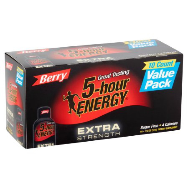 5-Hour Energy Shot Extra Strength Berry 10 Pack
