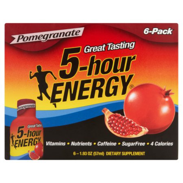 5-Hour Energy Shot Pomegranate 6 Pack