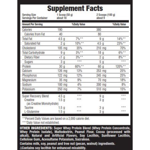 Body Fortress Super Advanced Whey Protein Chocolate Peanut Butter ca. 907g (32oz)