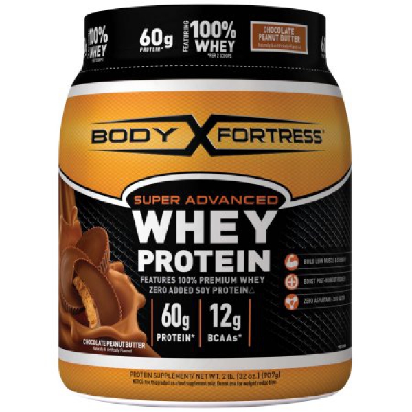 Body Fortress Super Advanced Whey Protein Chocolate Peanut Butter ca. 907g (32oz)
