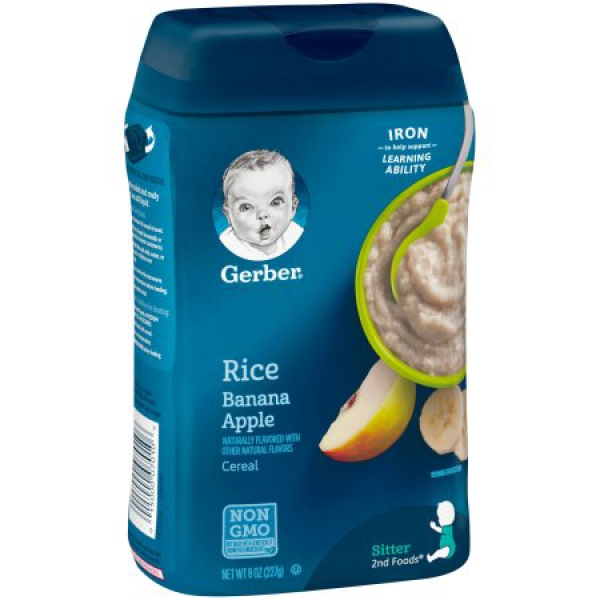 Gerber Rice and Banana Apple Baby Cereal ca. 226g (8oz)