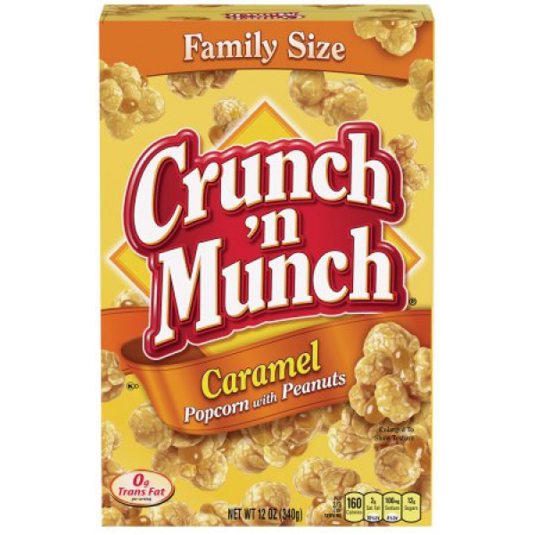 Crunch 'n Munch Caramel Popcorn with Peanuts ca. 340g (12oz)