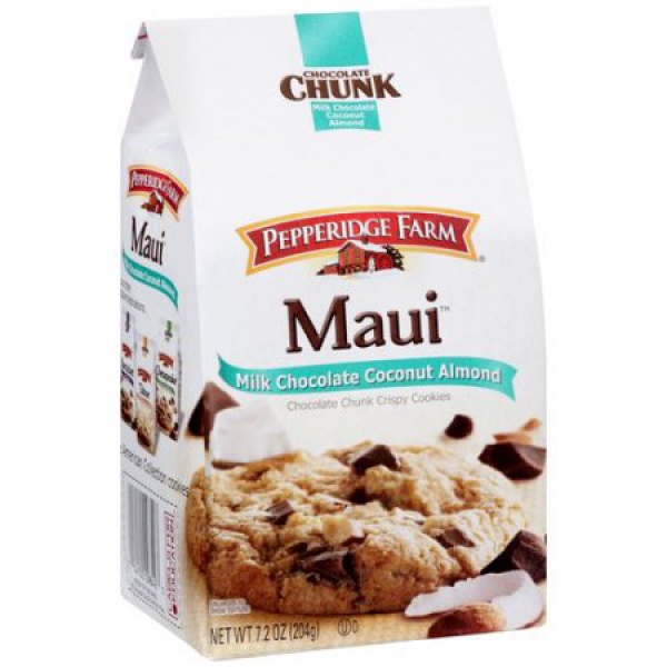 Pepperidge Farm Maui Milk Chocolate Coconut Almond Cookies ca. 204g (7.2oz)