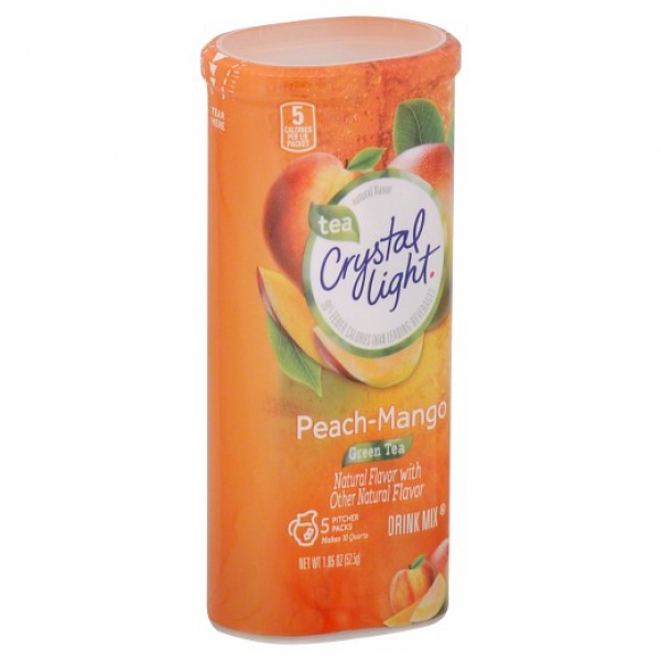 Crystal Light Peach Mango Green Tea 5ct