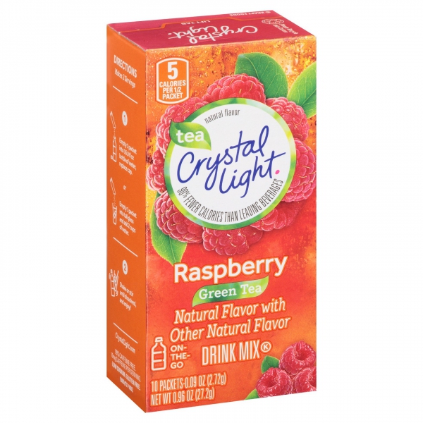 Crystal Light On The Go Raspberry Green Tea 10ct