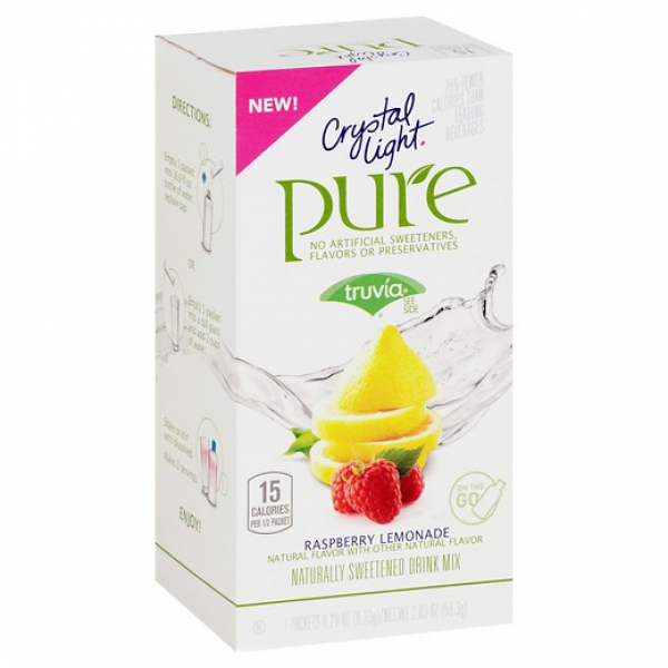 Crystal Light Pure On The Go Raspberry Lemonade 7ct