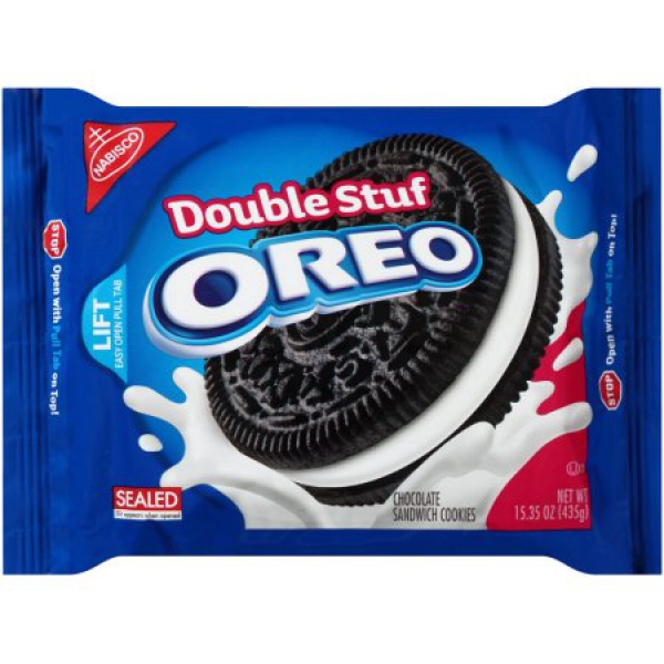 Oreo Double Stuf Chocolate Sandwich Cookies