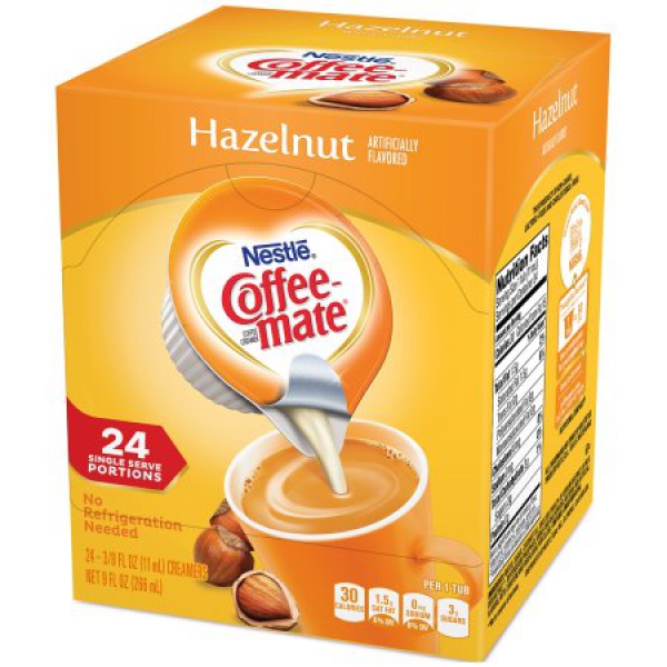 Nestle' Coffee-Mate Hazelnut 24 Einzelpackungen fluessig ca. 266ml (9oz)