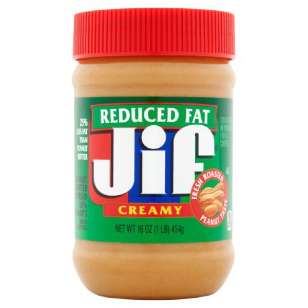Jif Reduced Fat Creamy Peanut Butter ca. 450g (15.8oz)