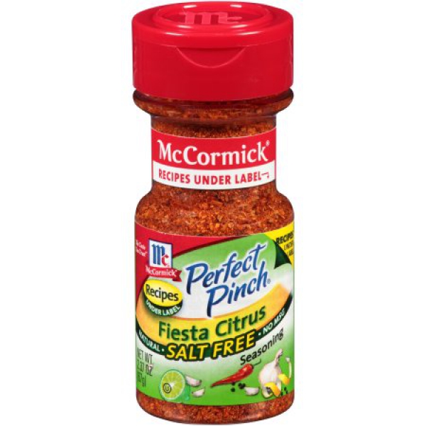 McCormick Perfect Pinch Fiesta Citrus Seasoning, Salt free ca.67g (2.36oz)