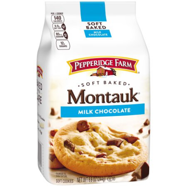 Pepperidge Farm MontaukSoft Baked Milk Chocolate Soft Cookies ca. 243g (8.57oz)