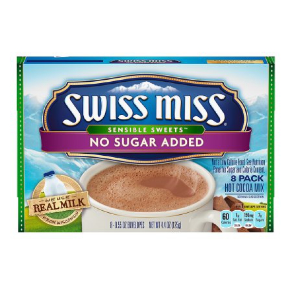 Swiss Miss Sensible Sweets No Sugar Added Hot Cocoa Mix