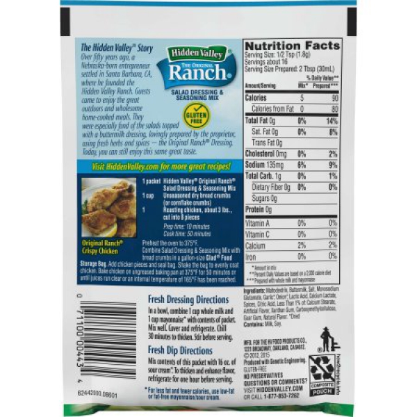 Hidden Valley Original Ranch Salad Dressing & Seasoning Mix