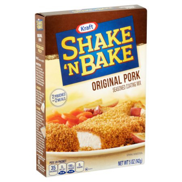 Kraft Shake 'n Bake Original Pork Seasoned Coating Mix ca. 141g (5oz)