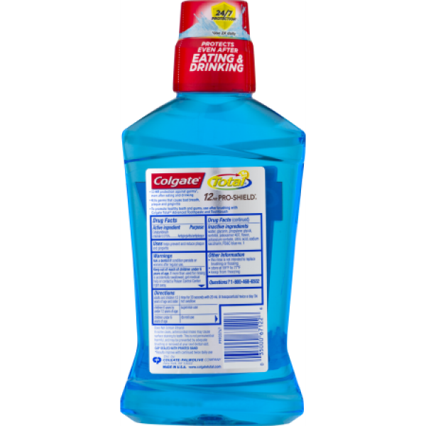 Colgate Total 12HR Pro-Shield Mouthwash Peppermint Blast ca. 500ml (17.6oz)