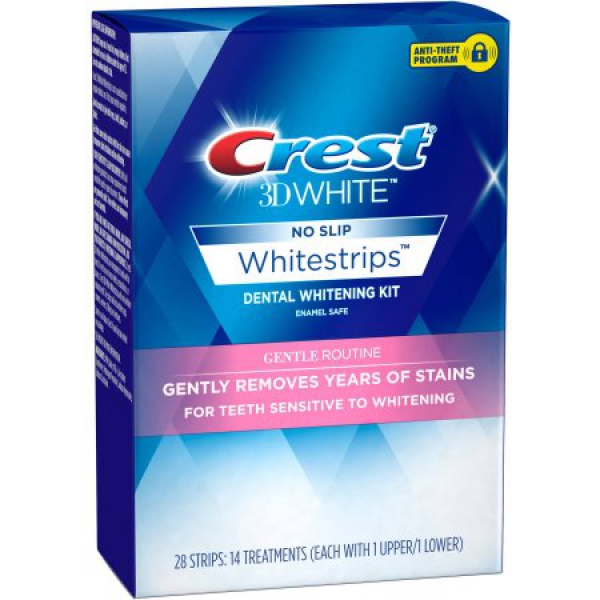 Crest 3D White No Slip Whitestrips Dental Whitening Kit 28 Streifen