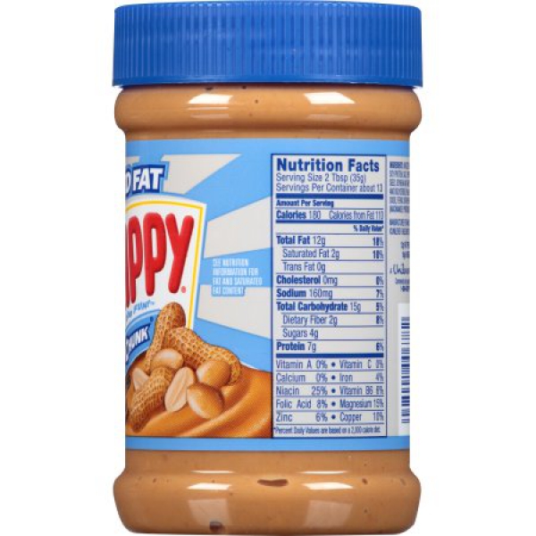 SKIPPY Super Chunk Reduced Fat Peanut Butter  ca. 462g (16.3oz)