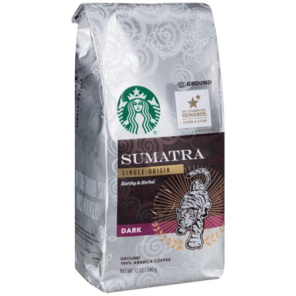 Sumatra Single Origin Earthy & Herbal Dark Coffee ca. 340g (12oz)