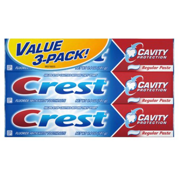 Crest Cavity Protection Toothpaste 3er-Pack ca. 544g (19.2oz)