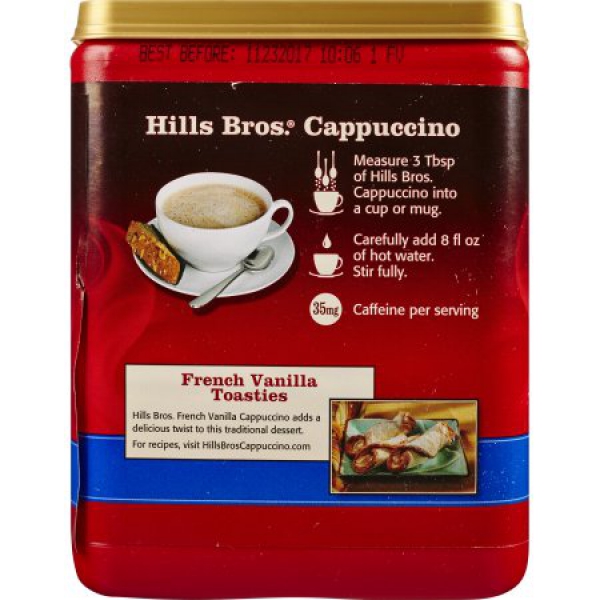 Hills Bros. French Vanilla Cappuccino Drink Mix ca. 453g (16oz)